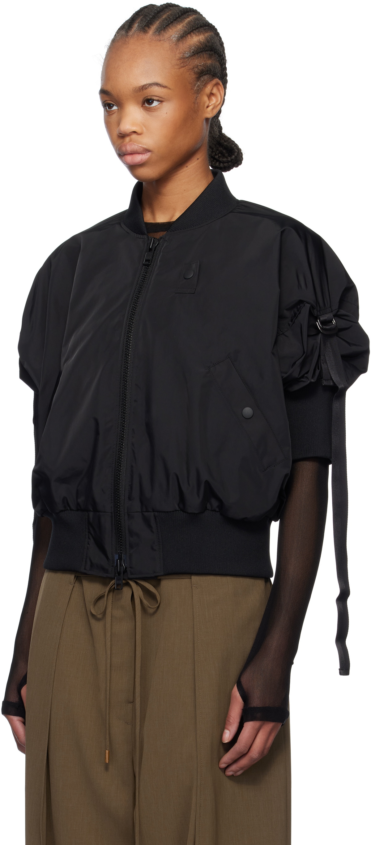 YOHJI YAMAMOTO Black R-SSBOMBER Jacket