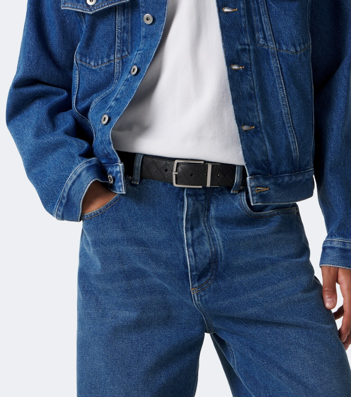 Bottega Veneta Intrecciato leather belt