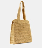 Miu Miu Medium logo woven tote bag