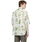 Salvatore Ferragamo Off-White Herbal Print Short Sleeve Shirt