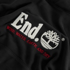 END. x Timberland Logo Hoodie in Black
