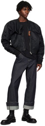 Marina Yee Black Tuck Long Sleeve T-Shirt