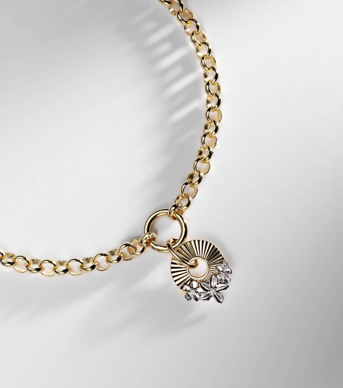 FoundRae Resilience 18kt gold chain bracelet with diamonds