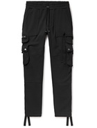 AMIRI - Slim-Fit Tapered Loopback Cotton-Jersey Cargo Sweatpants - Black