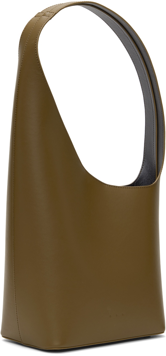 Aesther Ekme Demi Lune Asymmetric Bucket Bag in Black