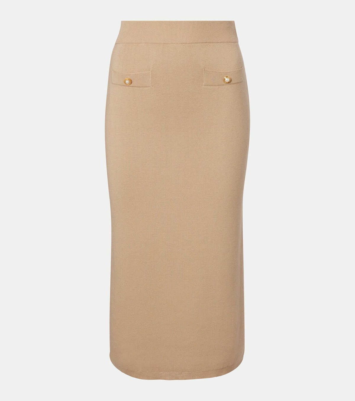 Alessandra Rich Cotton and cashmere pencil skirt