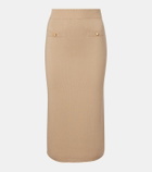 Alessandra Rich Cotton and cashmere pencil skirt