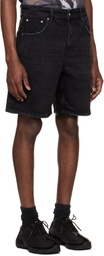 Represent Black R10T Tailored Denim Shorts