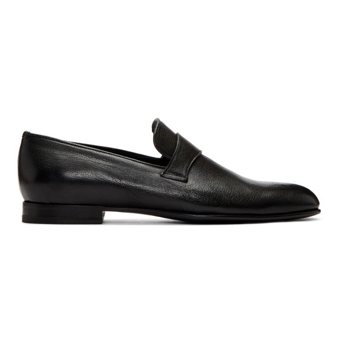 Brioni Black Penny Loafers Brioni