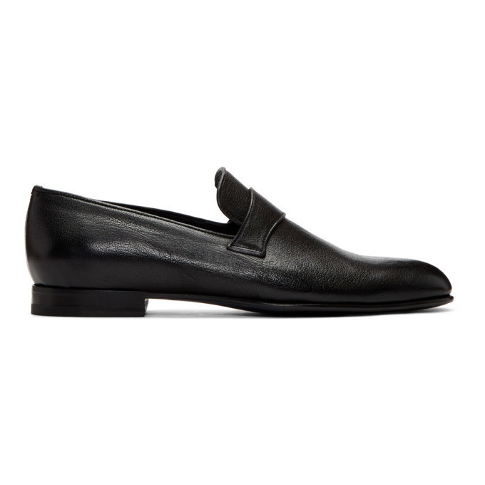 Photo: Brioni Black Penny Loafers
