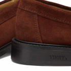 Vinnys Men's VINNY's Yardee Moccasin Loafer in Brown Suede