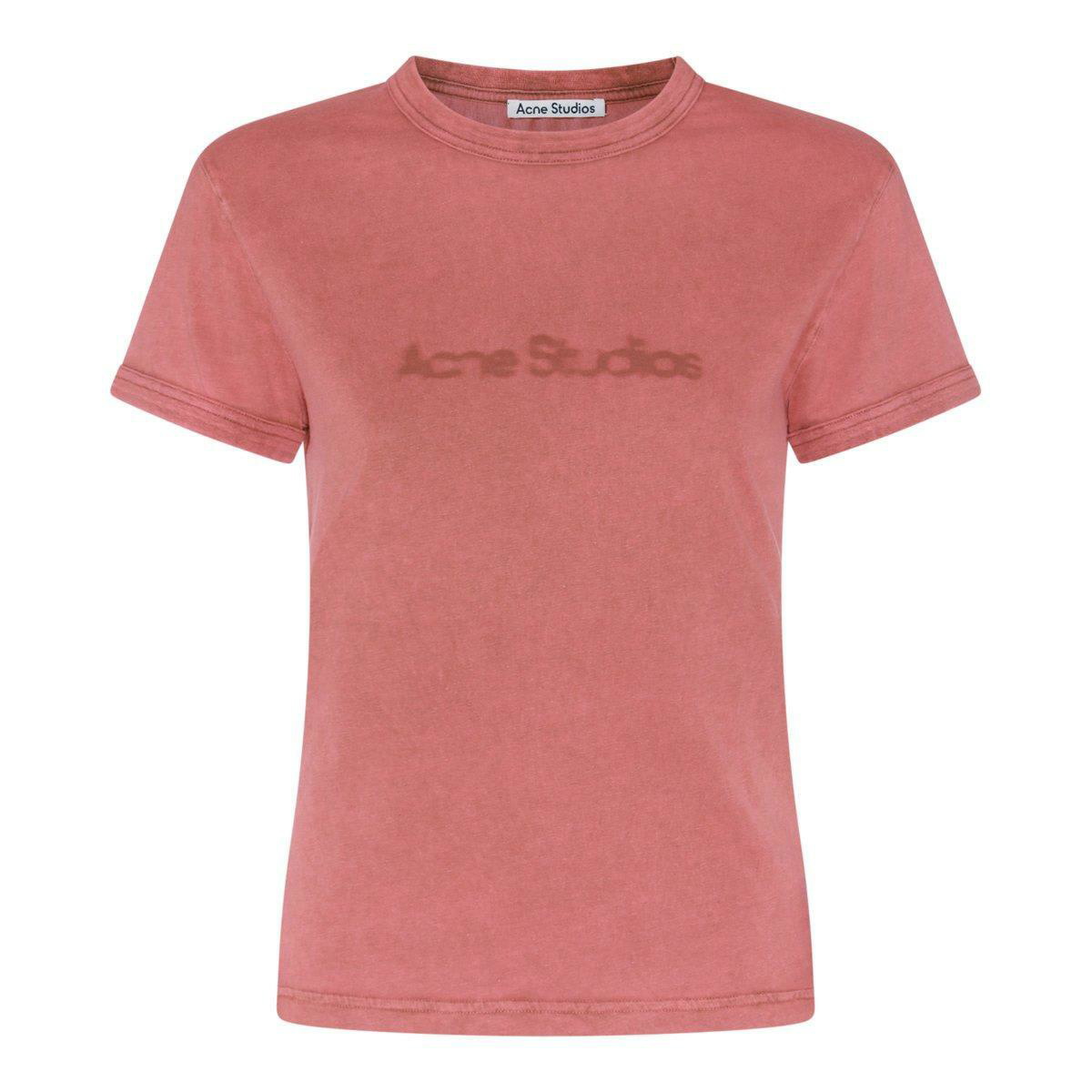 公式サイト - ハイブランドの新作が続々登場 Coeur Edra Women's Studios Acne T-Shirt Acne Brown/Pink in トップス