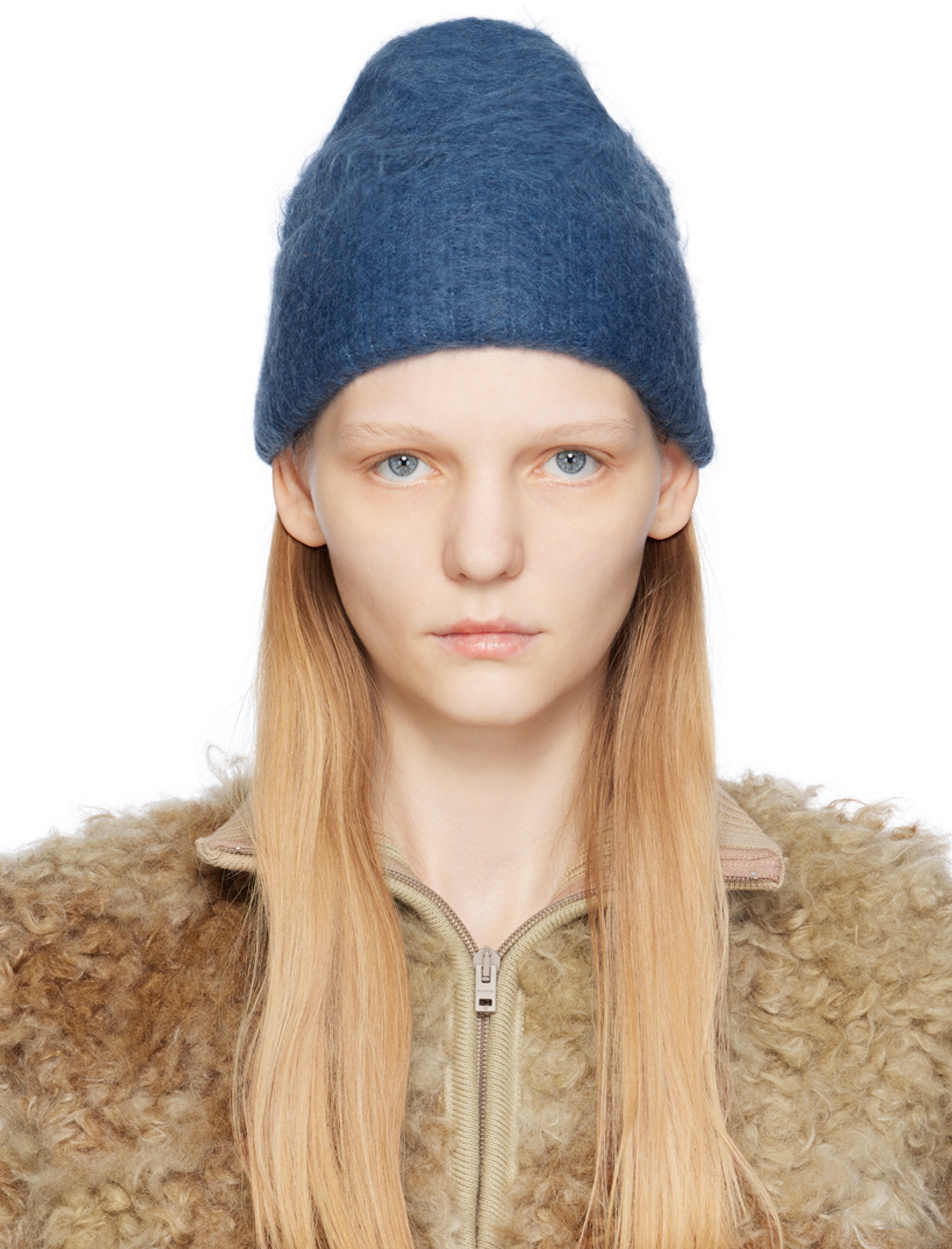 Acne Studios Blue Wool Beanie Acne Studios