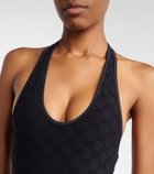 Gucci GG terry-trimmed jersey swimsuit