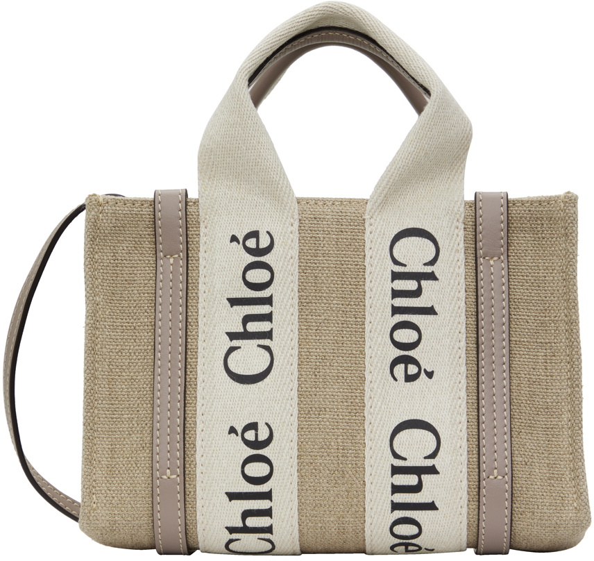 Chloé Beige Mini Woody Bag Chloe