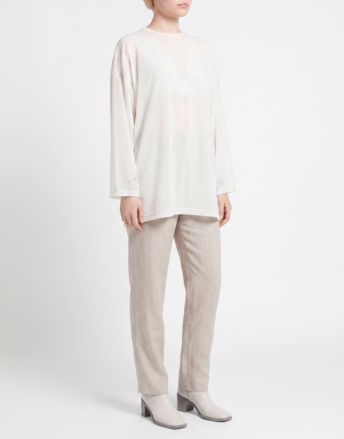 Beams Boy Womens Top in Off white