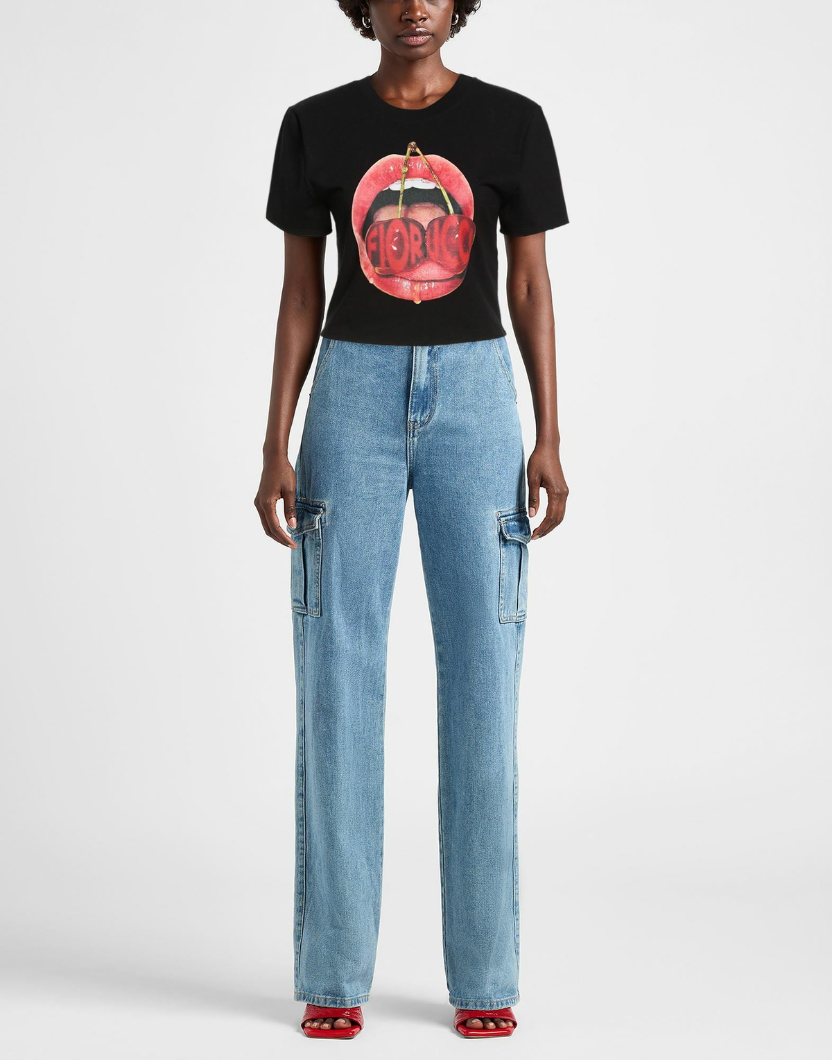 Fiorucci Womens T-shirt in Black