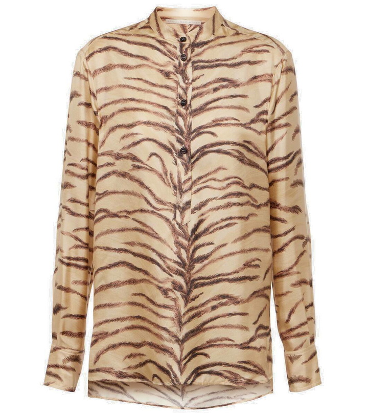 Photo: Stella McCartney Printed silk shirt