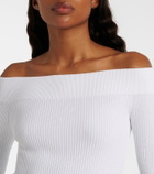 Alaïa Ribbed-knit bodysuit