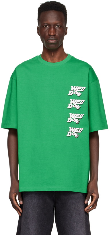 Photo: We11done Green Cotton T-Shirt