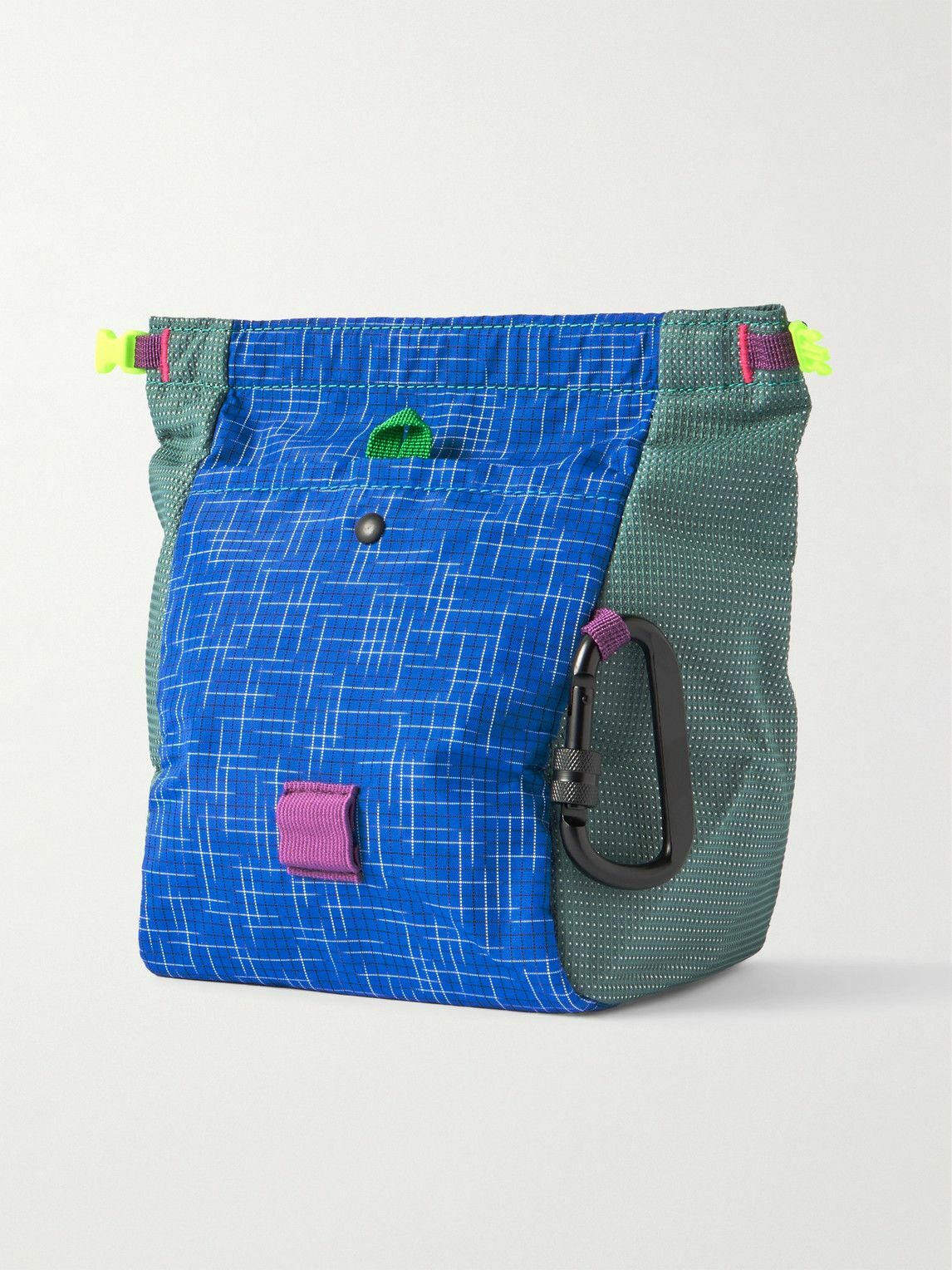Brain Dead - Logo-Appliquéd Mesh-Trimmed Ripstop Pouch