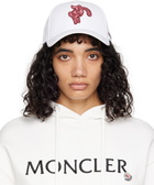 Moncler White Roger Rabbit Cap