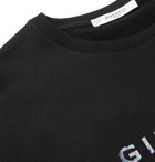 Givenchy - Logo-Print Loopback-Cotton Jersey Sweatshirt - Black