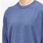 John Elliott Men's Long Sleeve University T-Shirt in Miramar Blue