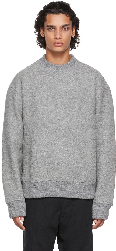 Photo: System Grey Wool Bouclé Sweater