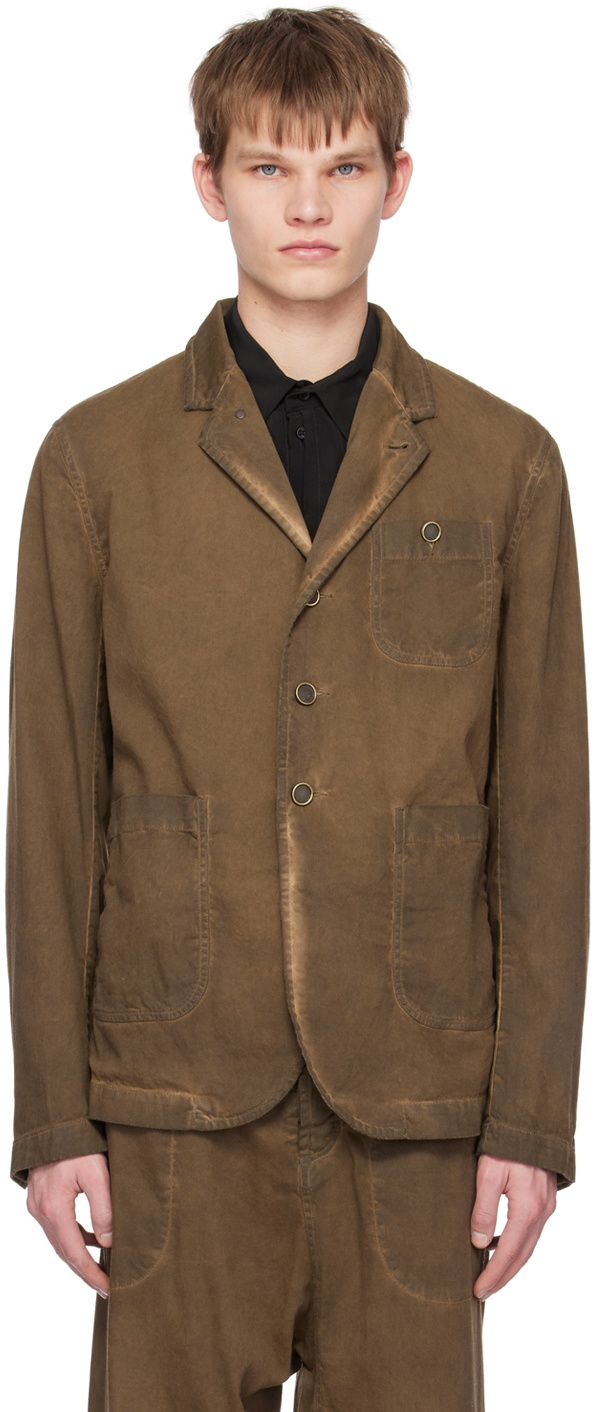 UMA WANG Tan Jose Blazer
