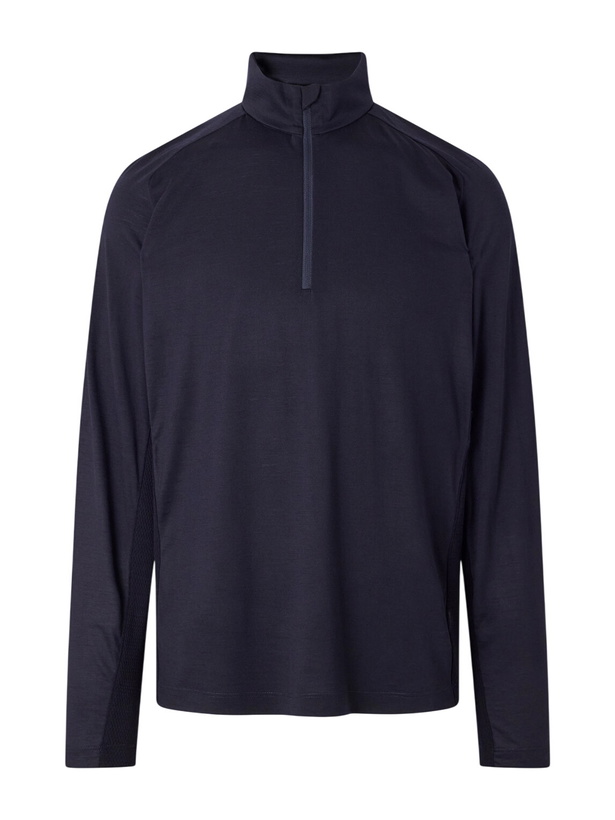 Photo: SEASE - Runner Virgin Wool Ski Mid-Layer - Blue