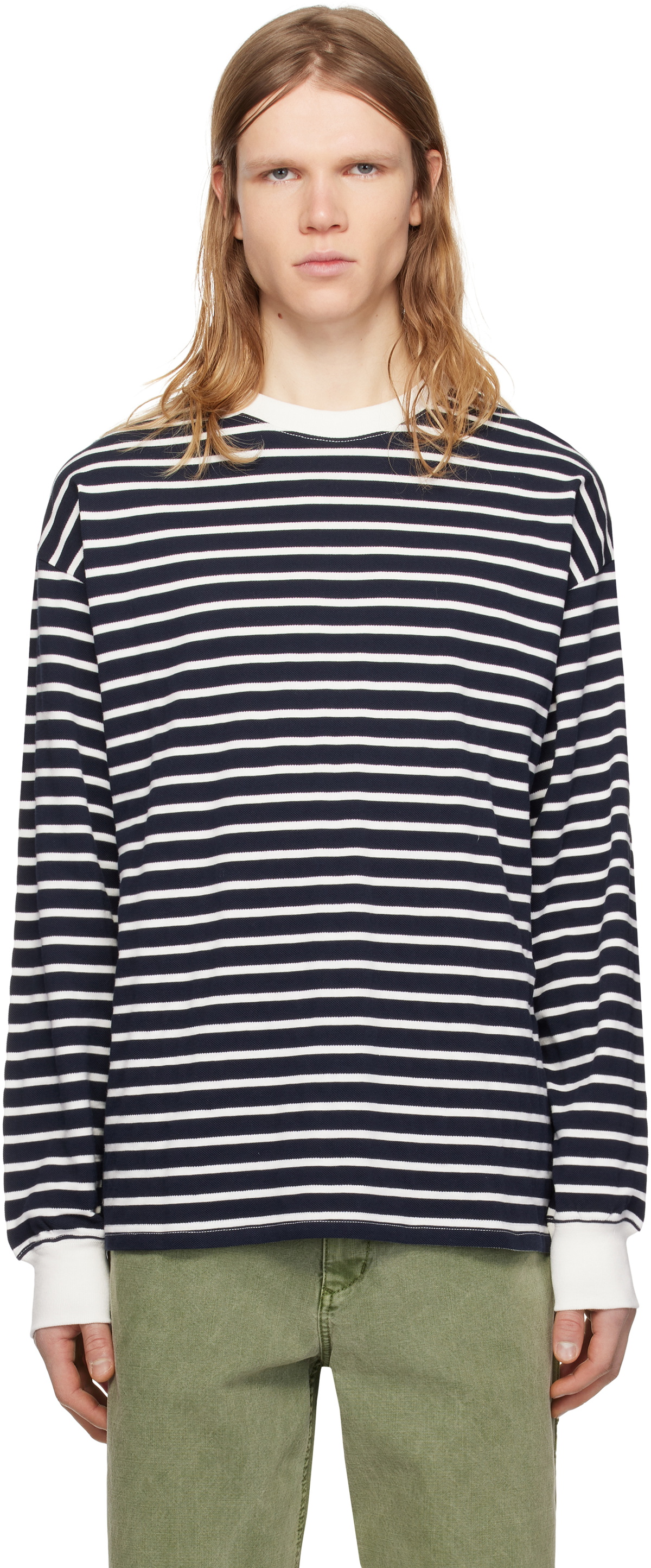 トップス Pilgrim Surf / Hawkinson Striped Crew Pilgrim Surf+Supply（ピルグリム サーフ+サプライ）【9/25再
