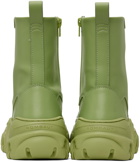 Rombaut Green Boccaccio II Apple Leather Ankle Boots