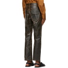 BED J.W. FORD Brown Chameleon Coating Trousers