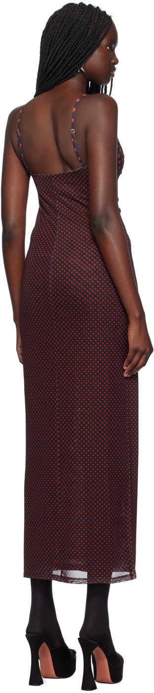 Miaou Black & Red Thais Maxi Dress
