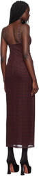 Miaou Black & Red Thais Maxi Dress