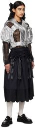 Simone Rocha Black Bow Midi Skirt