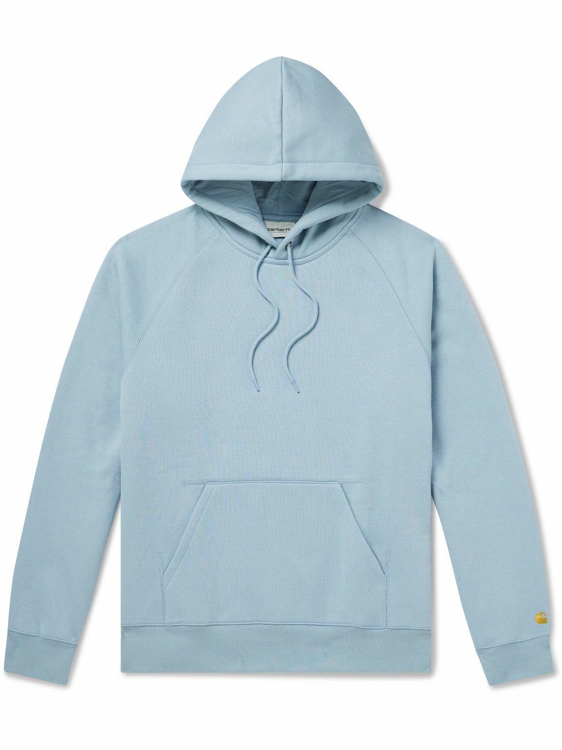 Carhartt WIP - Chase Logo-Embroidered Cotton-Jersey Hoodie - Blue ...