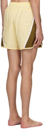 Kijun SSENSE Exclusive Yellow & Brown Marathon Shorts