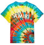 AMIRI - Logo-Print Tie-Dyed Cotton-Jersey T-Shirt - Multi