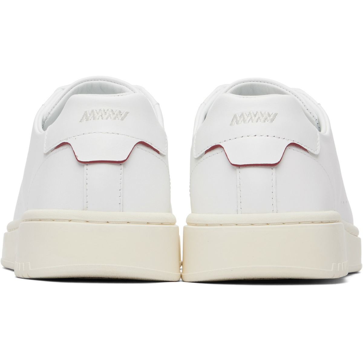 Hugo White Logo Nappa Leather Sneakers