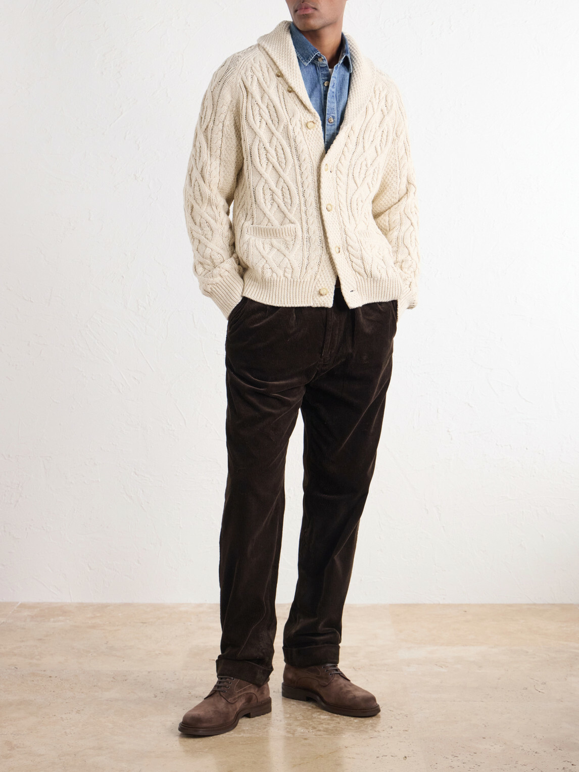 Polo Ralph Lauren - Cable-Knit Cotton Cardigan - Neutrals