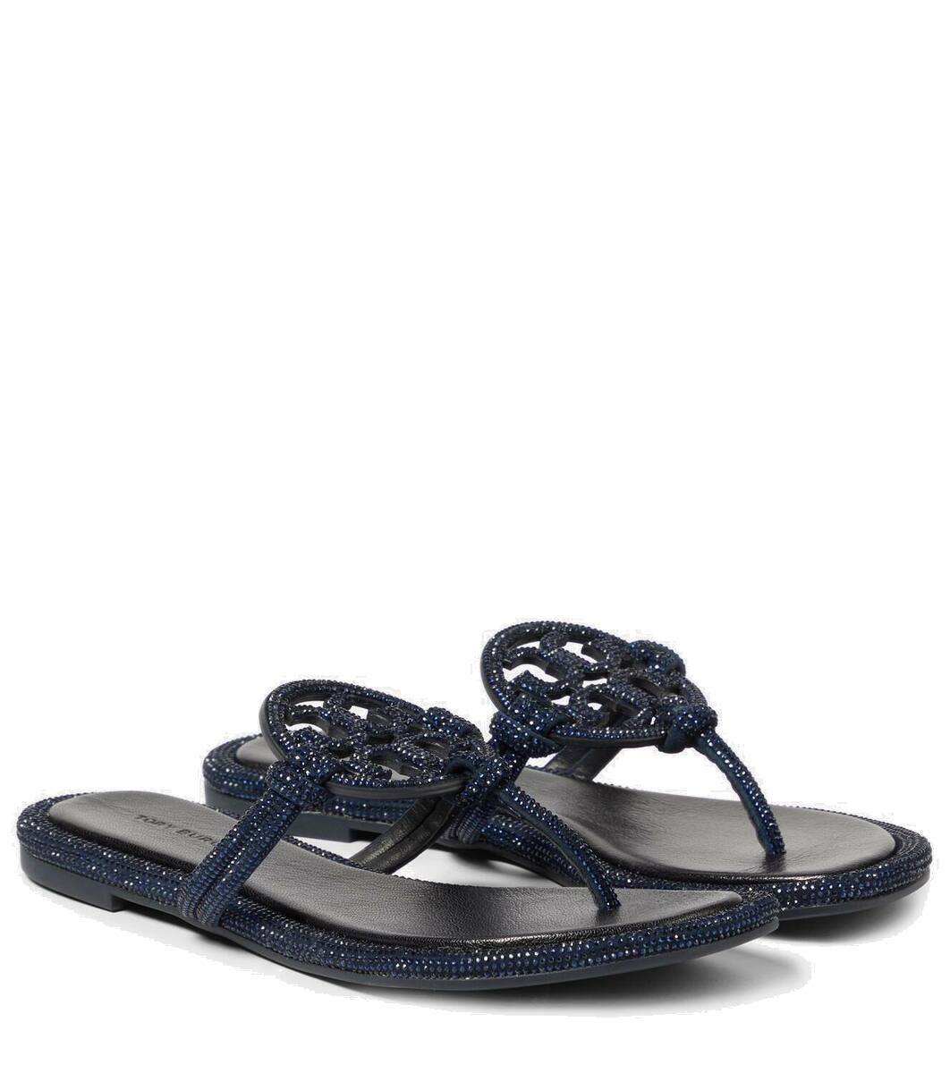 Tory Burch Miller crystal-embellished thong sandals Tory Burch