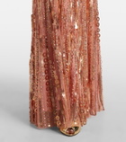 Jenny Packham Da Vinci embellished bustier gown