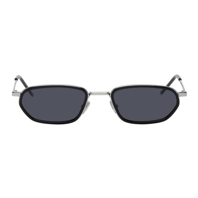 Photo: Dior Homme Silver and Black DiorShock Sunglasses