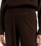 Jardin des Orangers Wool and cashmere wide-leg pants