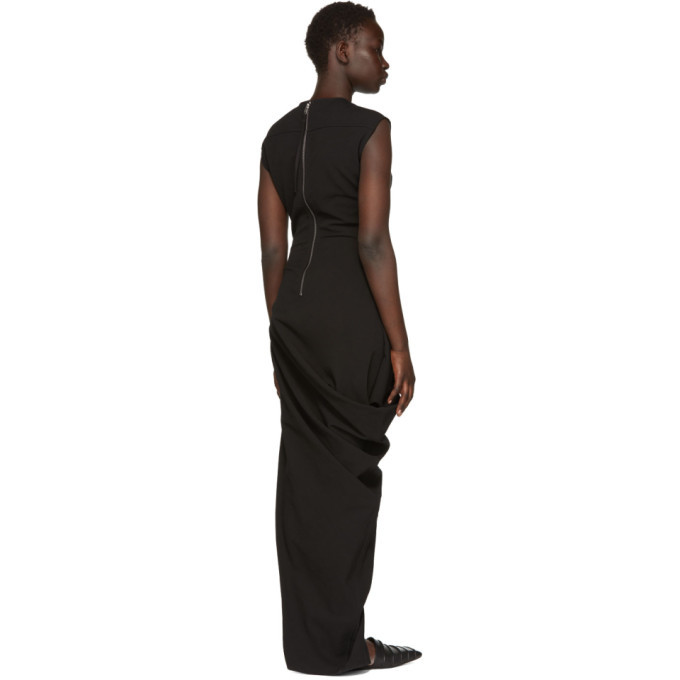 Rick Owens Black Grosgrain Walrus Dress Rick Owens