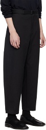 LEMAIRE Black Belted Carrot Trousers