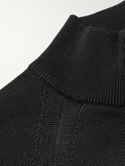 TOM FORD - Silk and Merino Wool-Blend Mock-Neck Sweater - Black