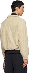 Song for the Mute Beige Zip Funnel Sweatshirt